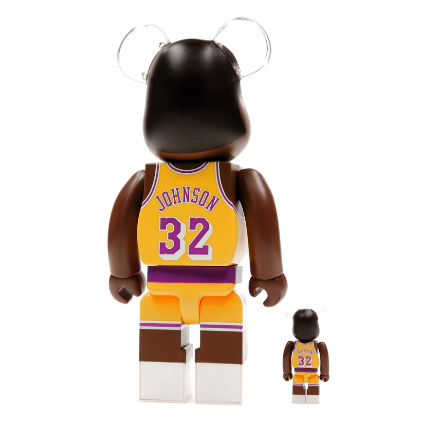 Bearbrick NBA Magic Johnson (Los Angeles Lakers) 100% & 400% Set