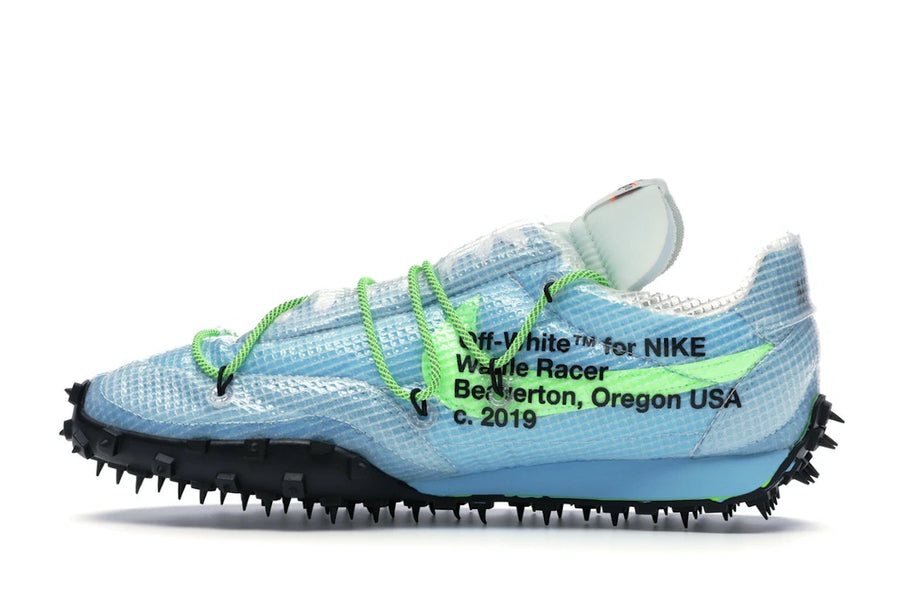 Nike Waffle Racer Off-White Vivid Sky (Women's)