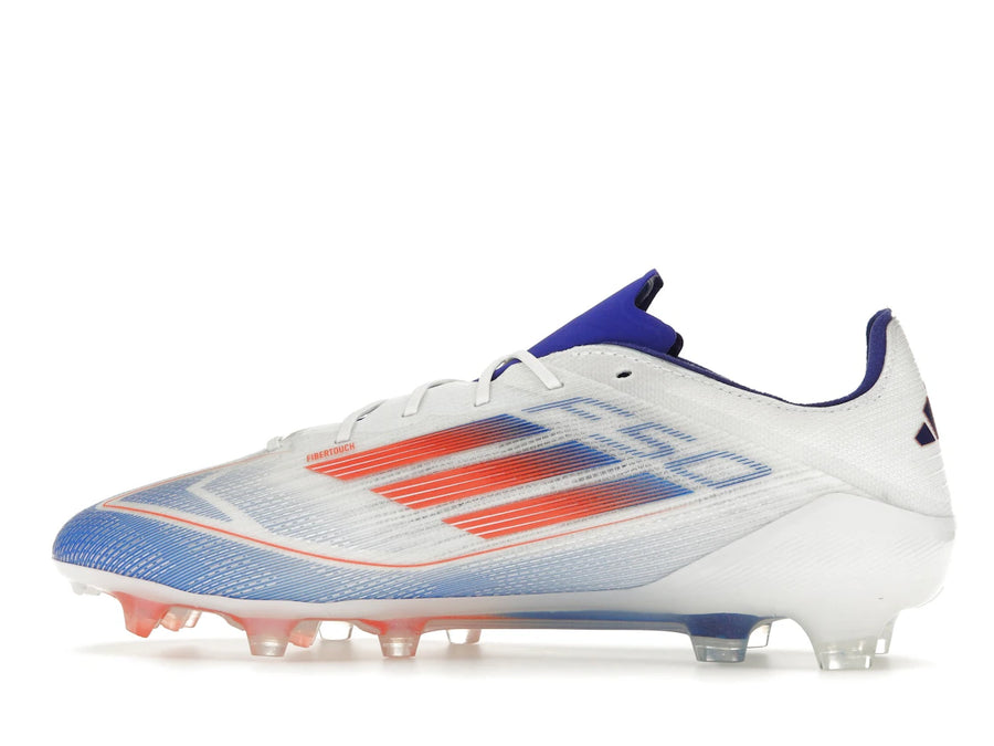 adidas F50 Elite FG Blanc nuage Rouge solaire Bleu lucide