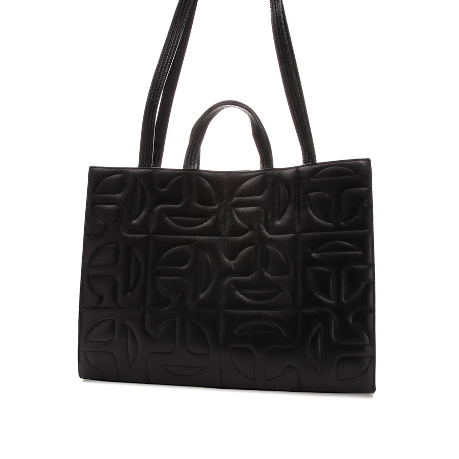 Sac cabas matelassé en nylon noir Telfar x Moose Knuckles, grand modèle