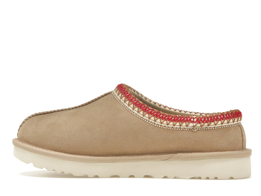 Pantoufles UGG Tasman couleur sable cerise foncé (Femme)