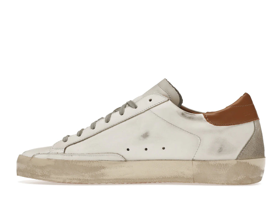 Golden Goose Super-Star Blanc Vacchetta Beige Gris Daim Patch