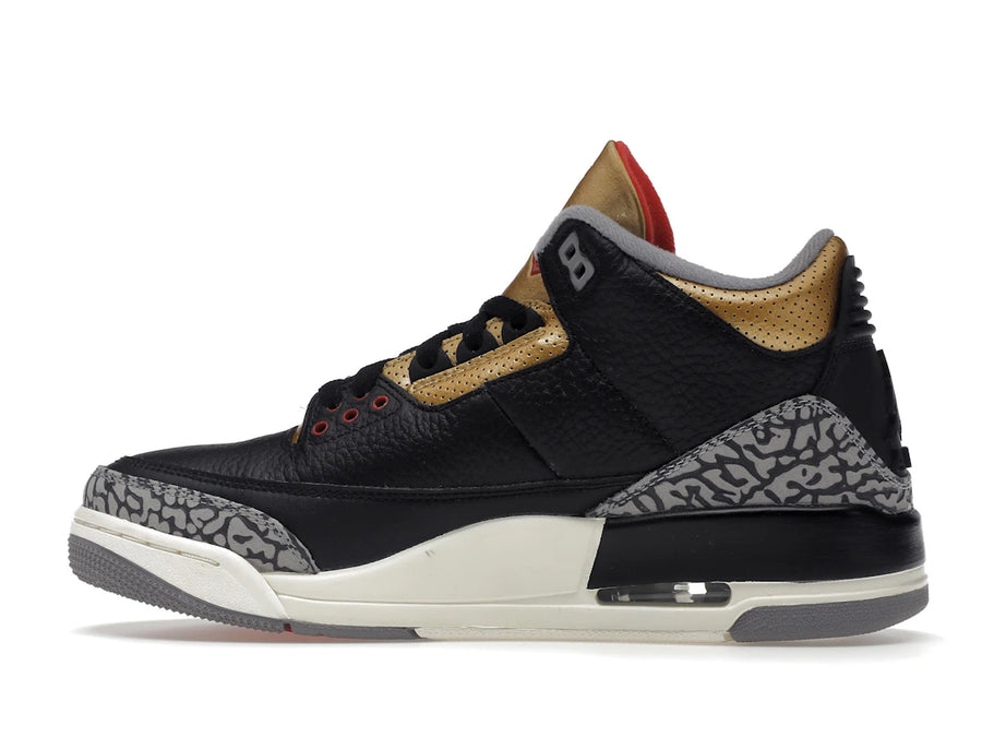 Jordan 3 Retro Noir Ciment Or (Femme)