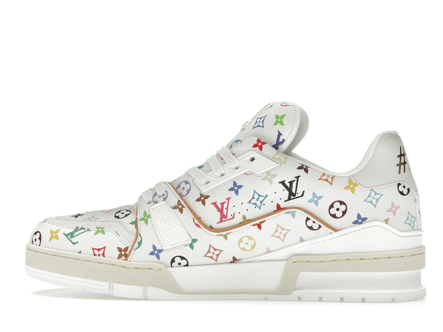 Louis Vuitton LV Trainer Takashi Murakami White