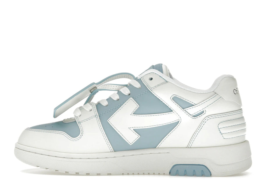 OFF-WHITE Out Of Office OOO Baskets basses Bleu clair Blanc