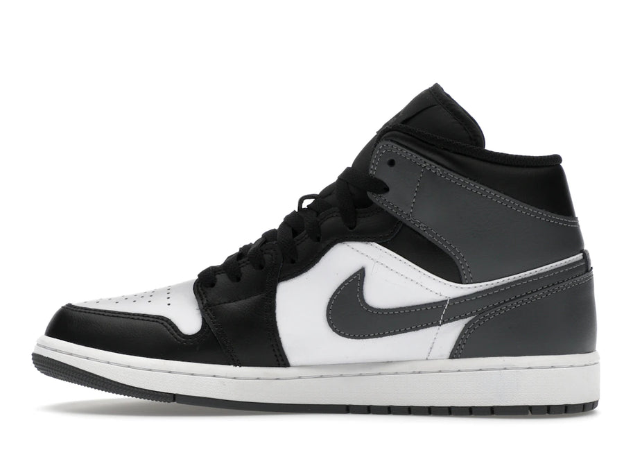 Jordan 1 Mid Noir Blanc Gris Fer