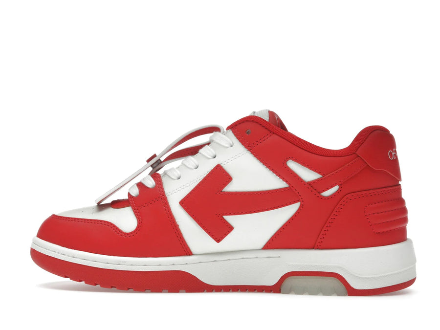 OFF-WHITE Out Of Office OOO Baskets basses rouges et blanches