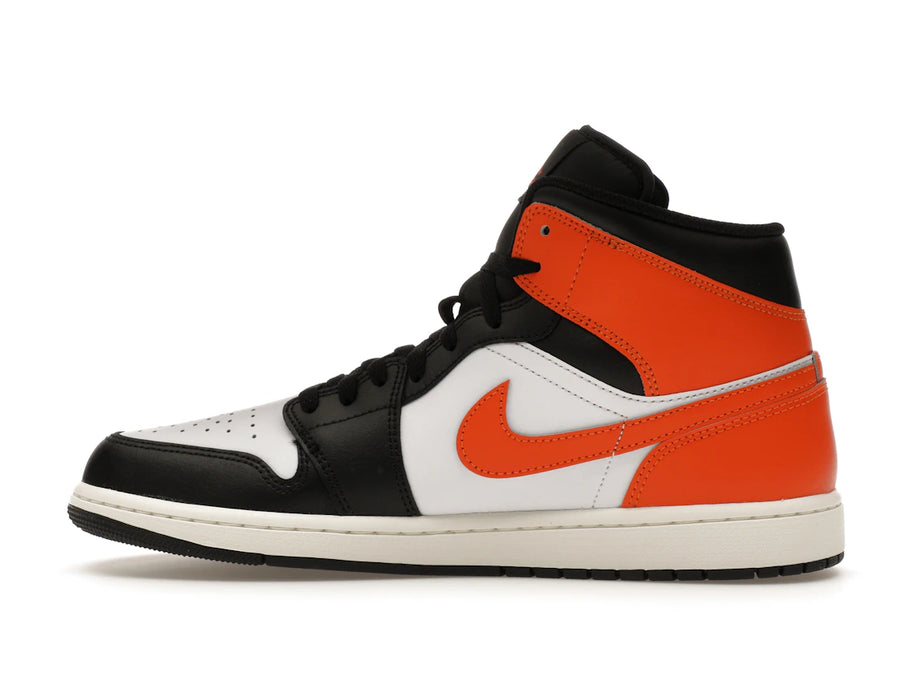 Jordan 1 Mid Black Toe Starfish