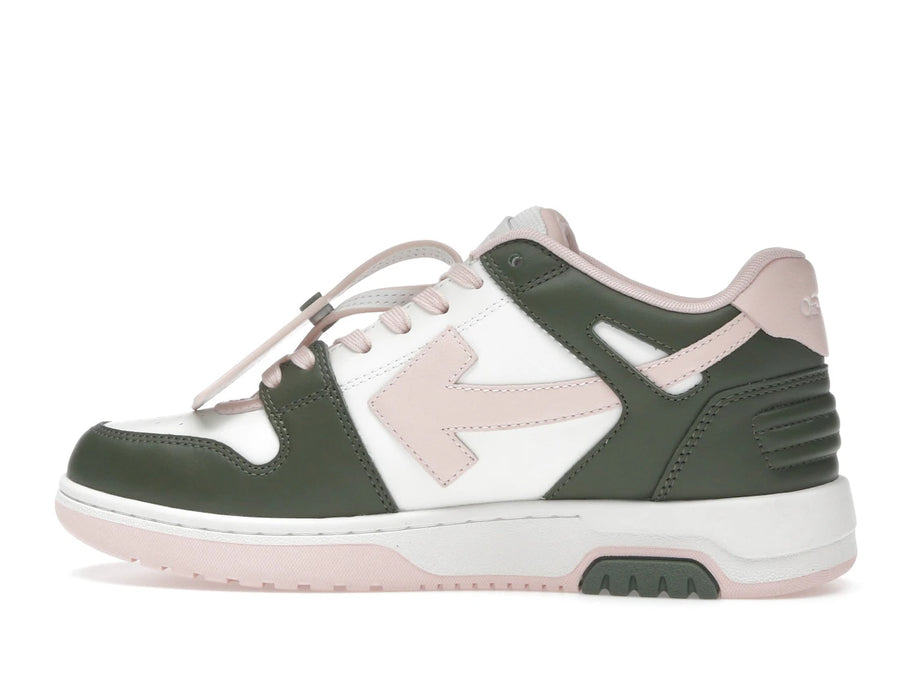 Baskets basses OFF-WHITE Out Of Office OOO blanches, vertes et roses (Femme)