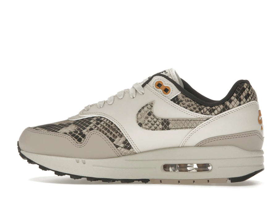 Nike Air Max 1 Snakeskin Marron Bois Clair (Femme)