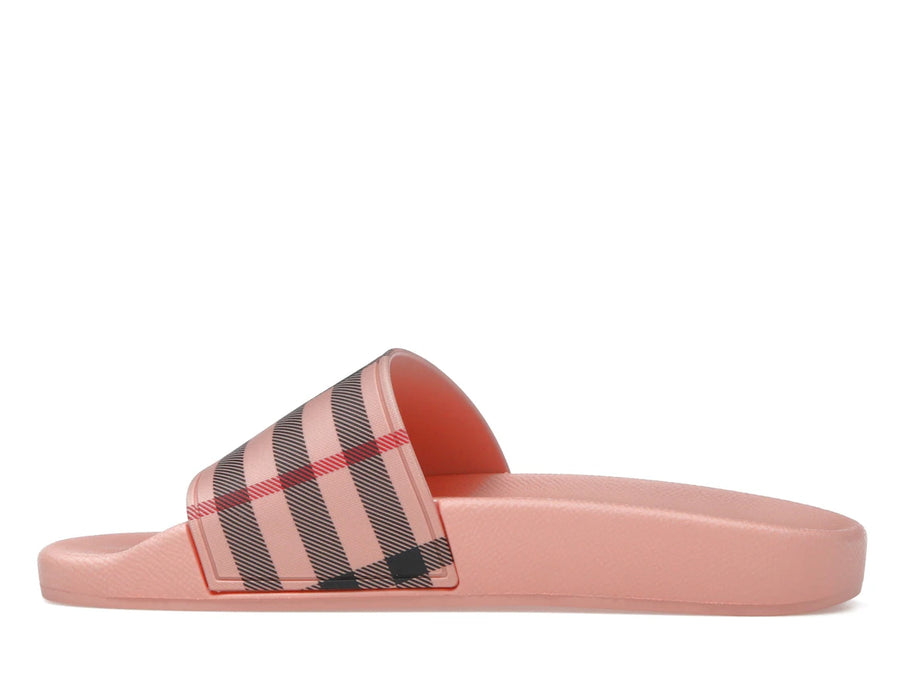 Sandales Burberry Furley à carreaux vintage roses (Femme)