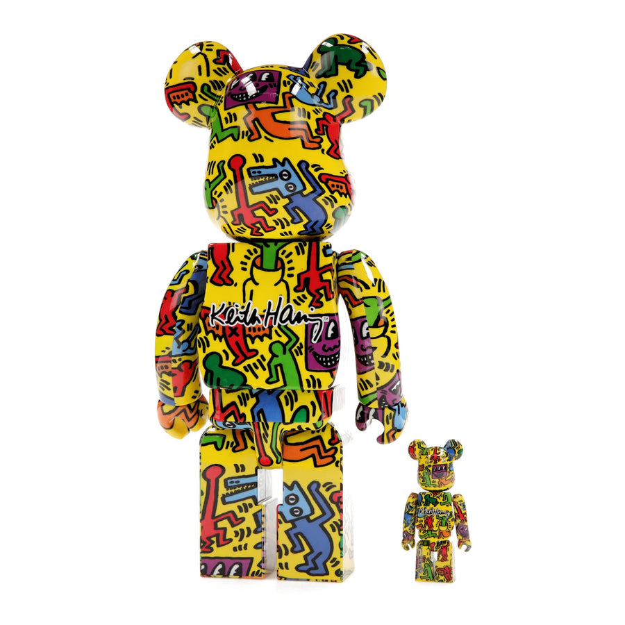Bearbrick Keith Haring n° 5, coffret 100 % et 400 %