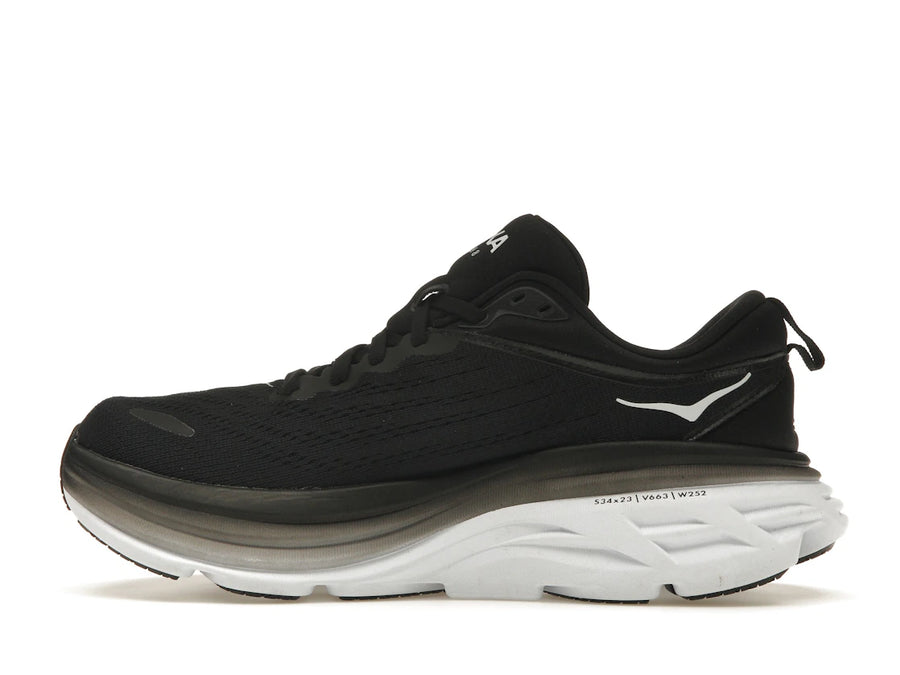 Hoka One One Bondi 8 Noir Blanc (Femme)