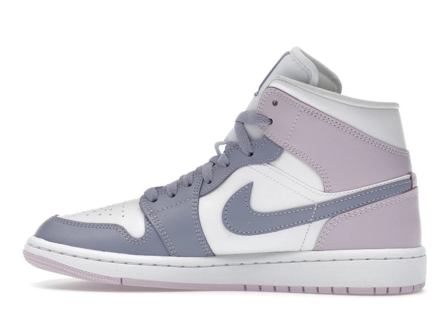 Jordan 1 Mid Indigo Haze Doll Blanc (Femme)