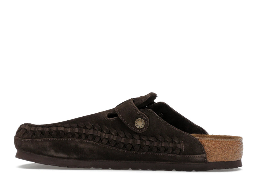 Birkenstock Boston en daim tressé Kith Mocha