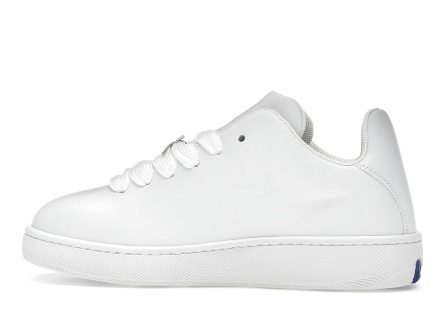 Burberry Leather Box Sneaker Debossed Equestrian Knight White