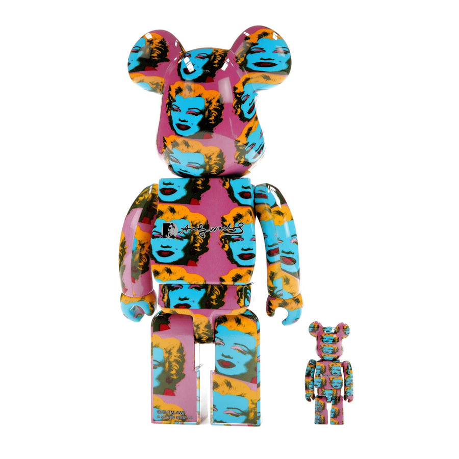 Bearbrick Andy Warhol Marilyn Monroe n° 2, coffret 100 % et 400 %