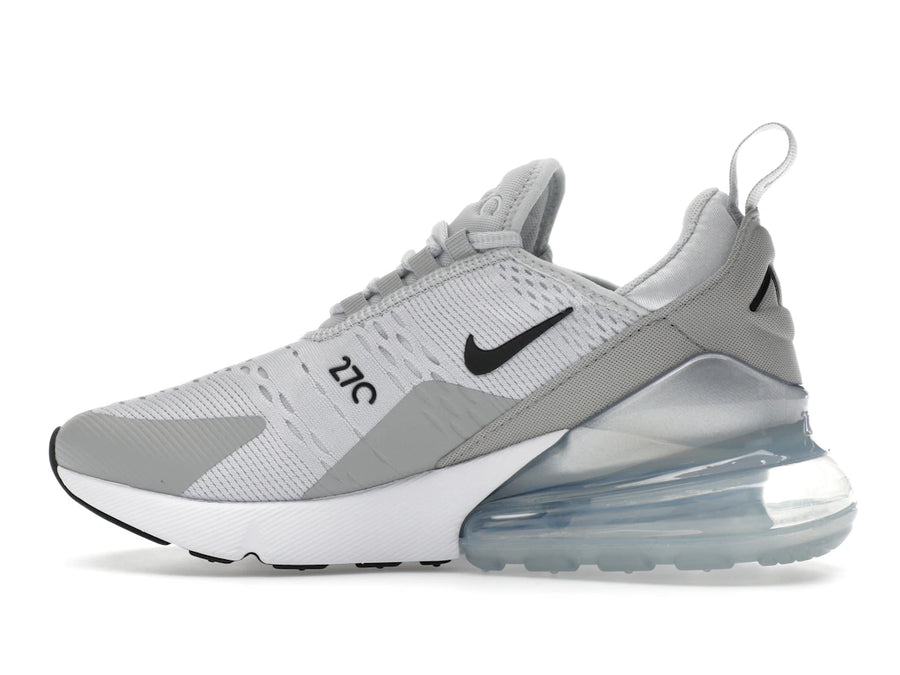 Nike Air Max 270 Pure Platinum Gris fumé clair Argent métallisé Noir (Femme)