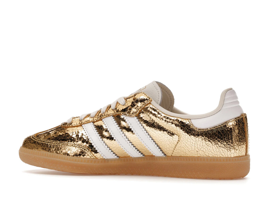 adidas Samba OG Gold Metallic Cracked Leather (Femme)