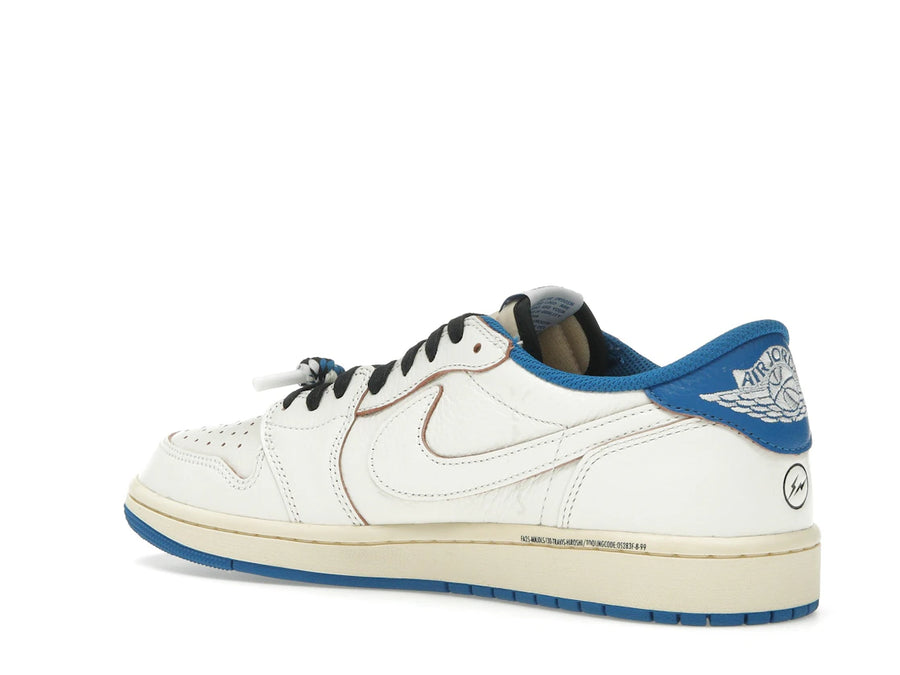 Jordan 1 Retro Low OG SP Fragment x Travis Scott Sail Military Blue