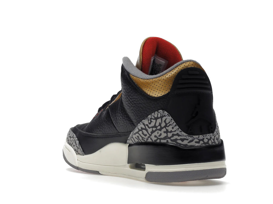Jordan 3 Retro Noir Ciment Or (Femme)