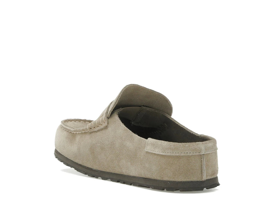 Birkenstock Naples en cuir suédé taupe