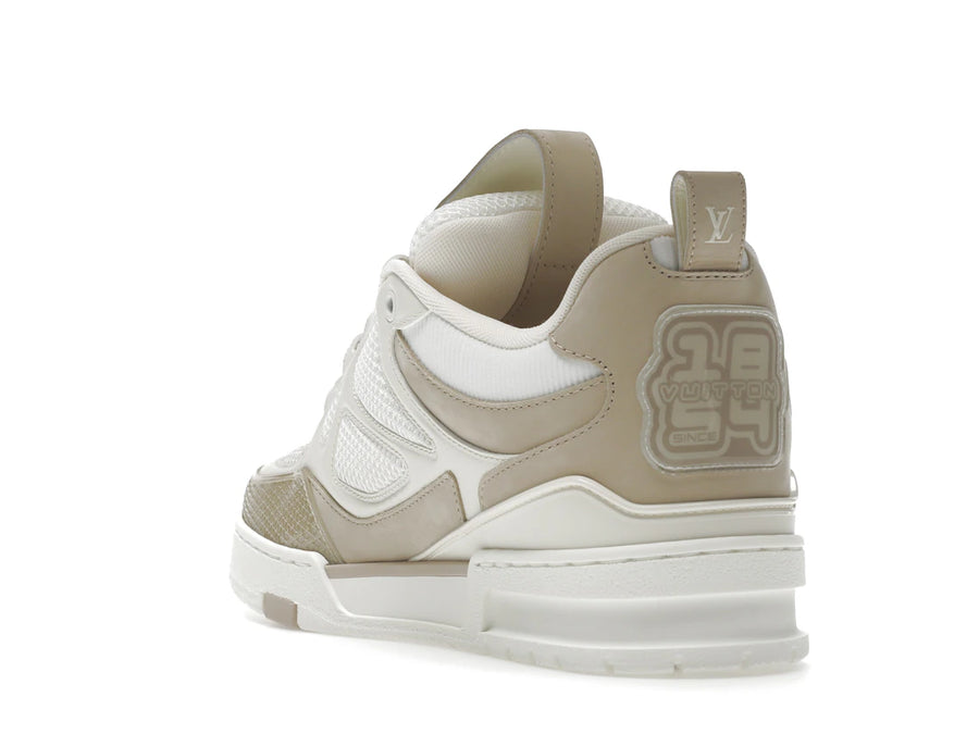 Baskets Louis Vuitton LV Skate Beige et Blanc