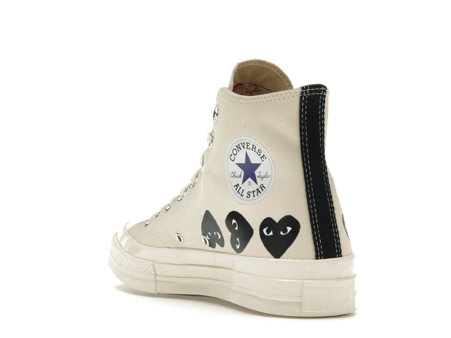 Converse Chuck Taylor All Star 70 Hi Comme des Garcons PLAY Multi-Heart Milk