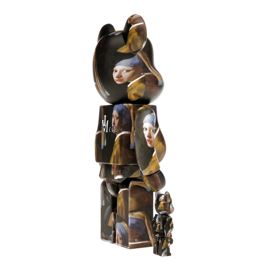 Bearbrick Johannes Vermeer (Girl with a Pearl Earring) 100% & 400% Set