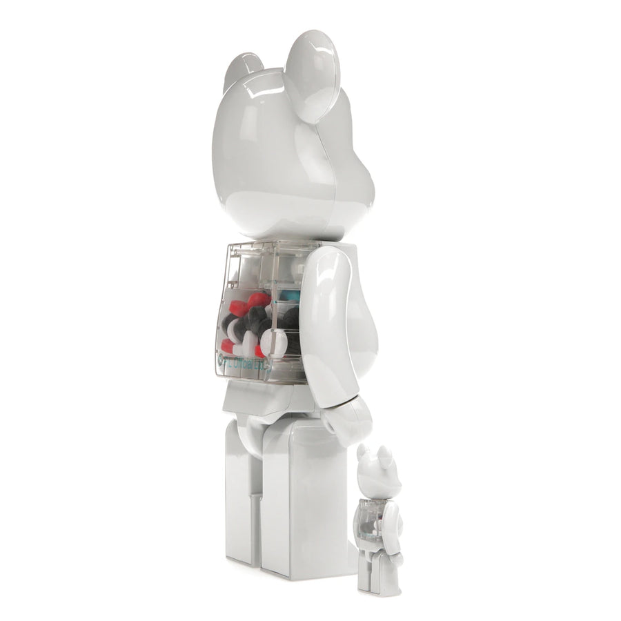 Bearbrick PiL 100% &amp; 400% Set Chrome Ver.