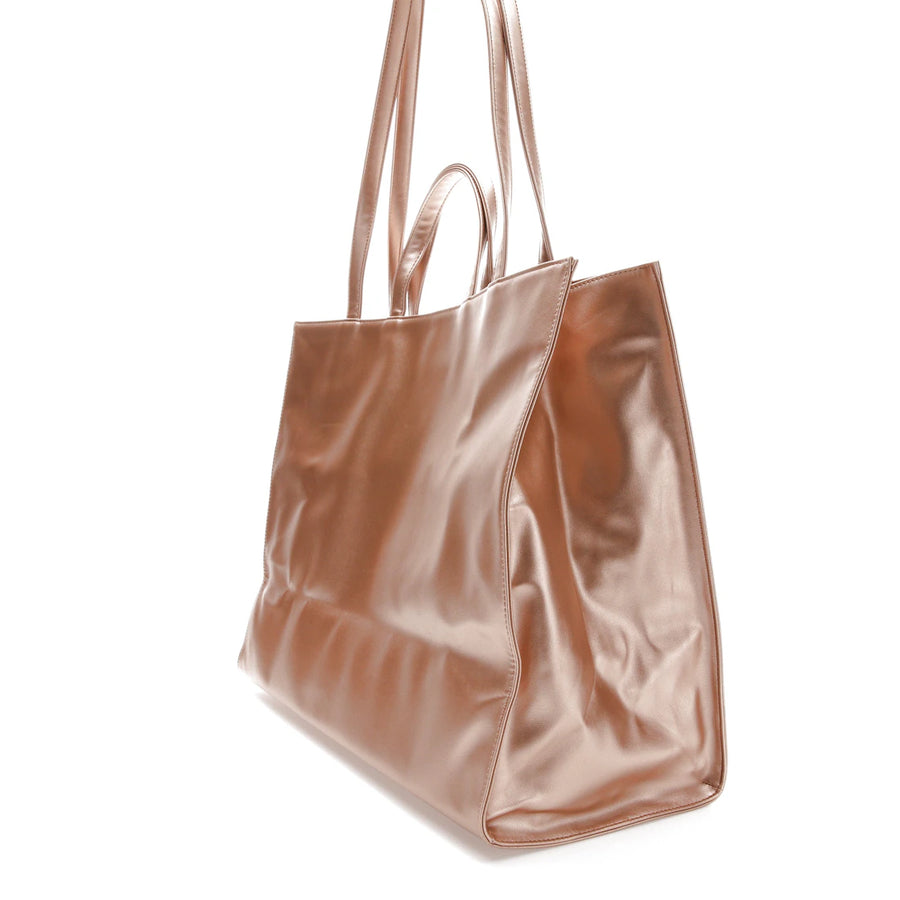 Sac de courses Telfar grand format en cuivre