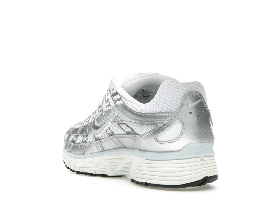 Nike P-6000 White Blue Tint Sail Metallic Silver (Women's)
