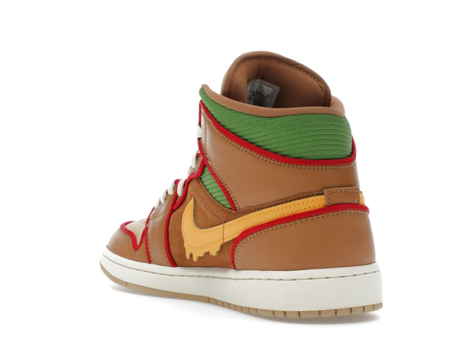 Jordan 1 Mid SE Cheeseburger