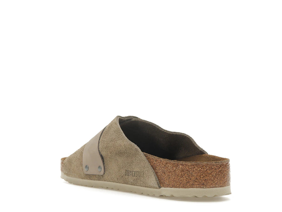 Birkenstock Kyoto en daim nubuck taupe
