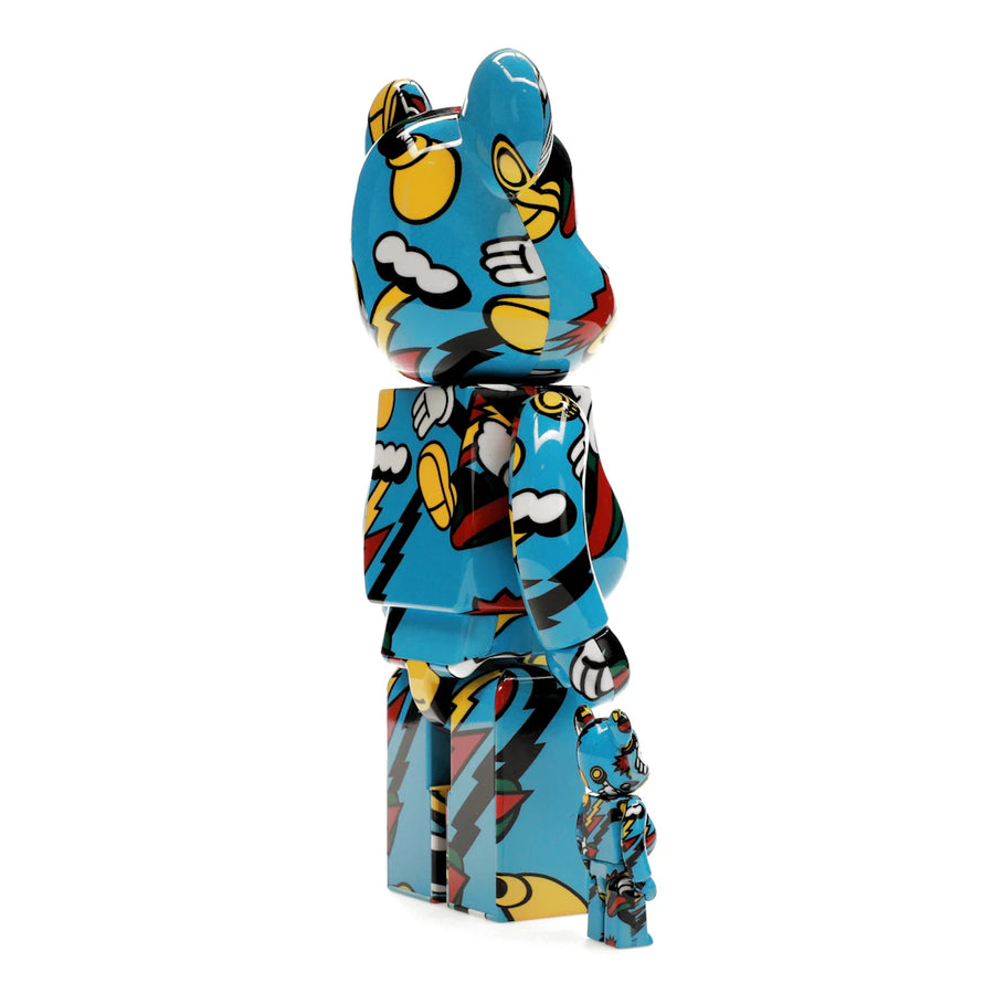 Ensemble Bearbrick Grafflex 100 % et 400 %