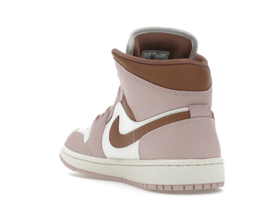 Jordan 1 Mid Rose Oxford Marron (Femme)