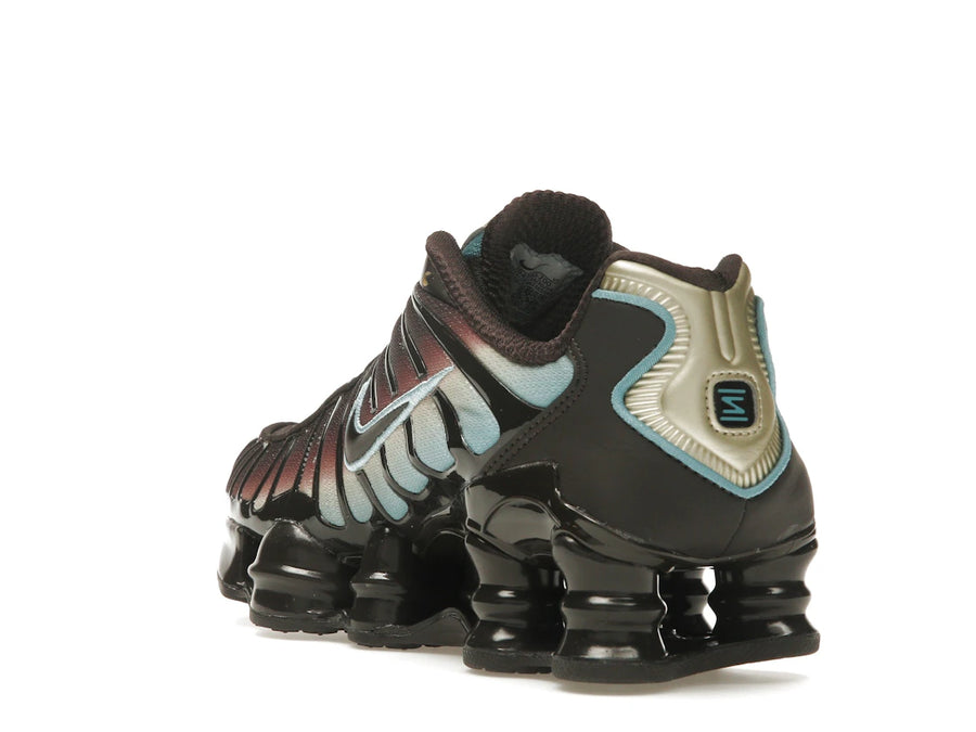 Nike Shox TL Velvet Marron Denim Turquoise (Femme)