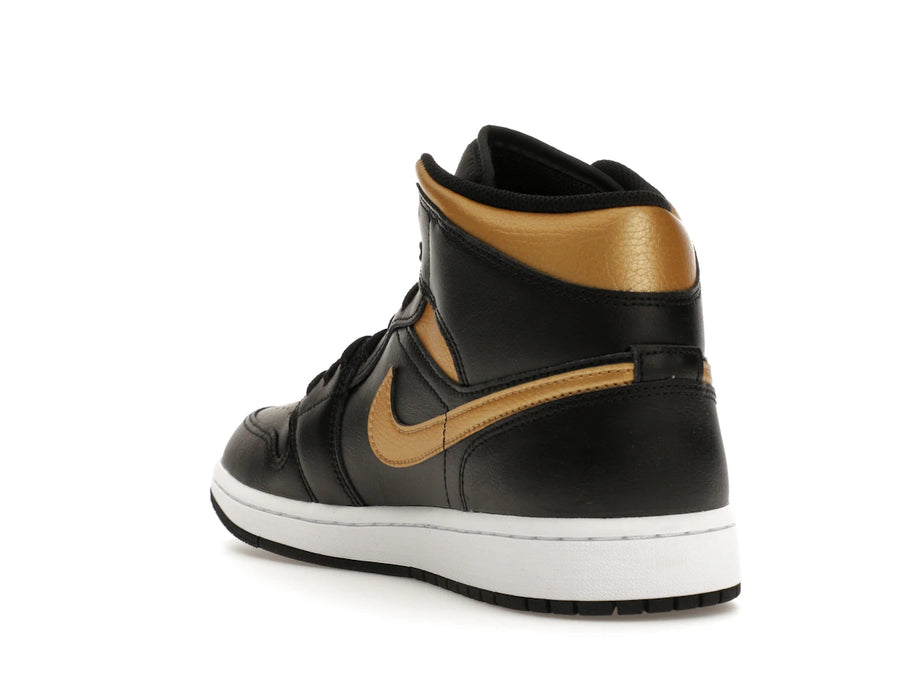 Jordan 1 Mid Noir Or Métallisé