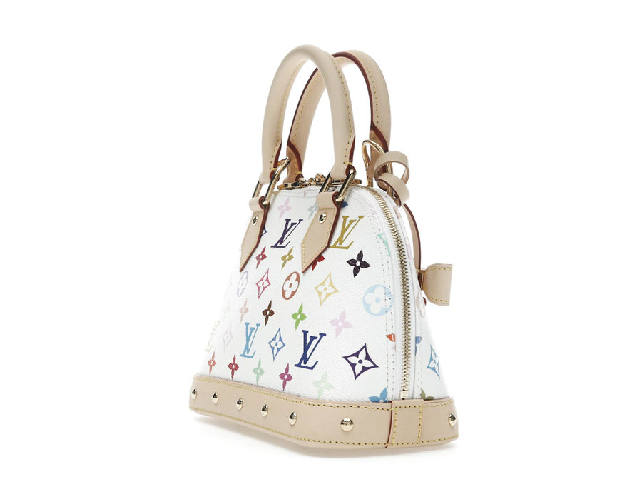 Louis Vuitton x Takashi Murakami Alma BB White Multicolored
