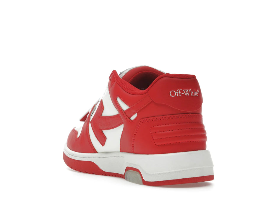 OFF-WHITE Out Of Office OOO Baskets basses rouges et blanches