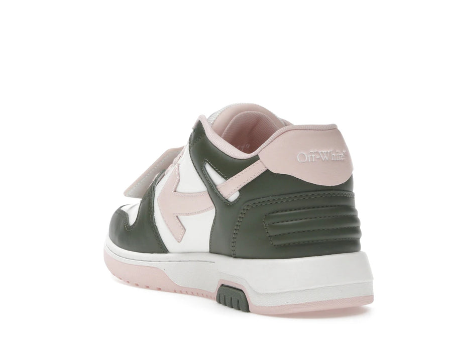 Baskets basses OFF-WHITE Out Of Office OOO blanches, vertes et roses (Femme)