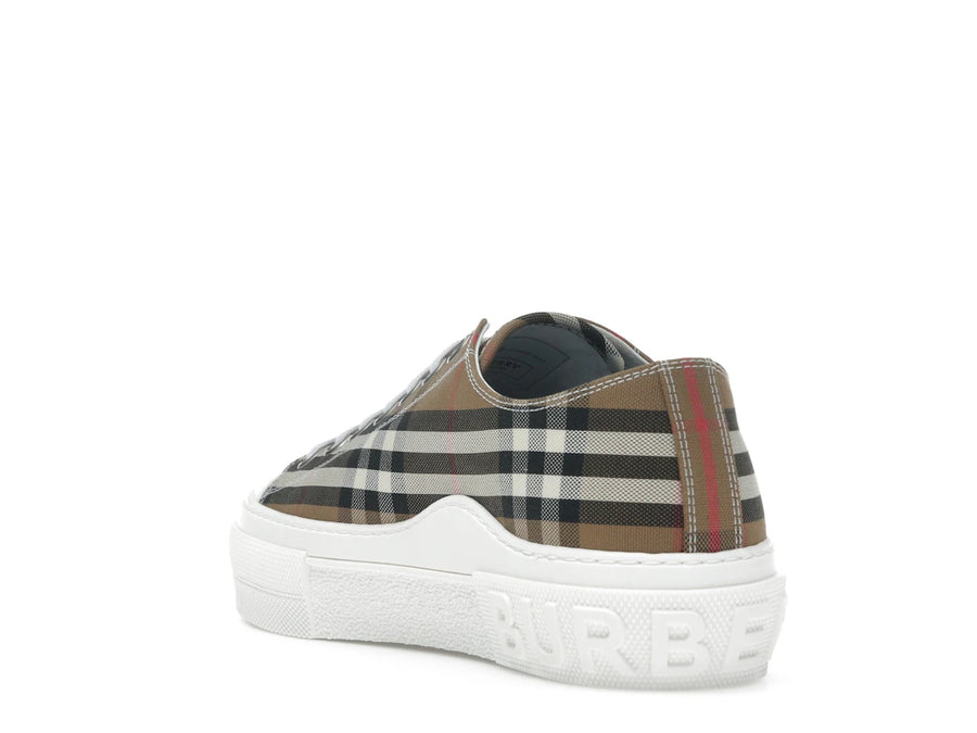 Baskets basses Burberry à motif House Check, marron taupe