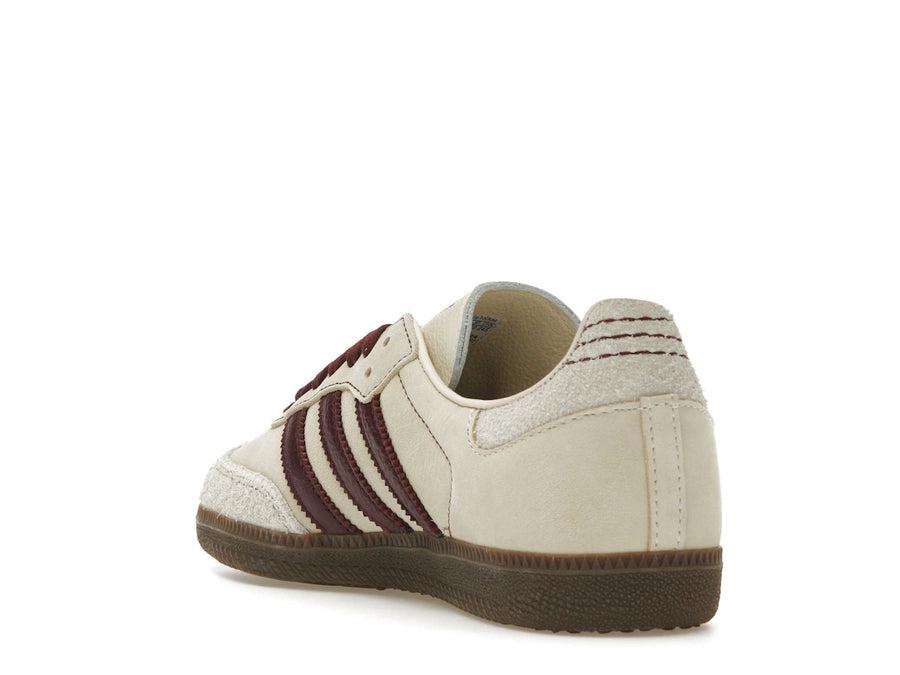 adidas Samba OG Wonder White Maroon (Femme)