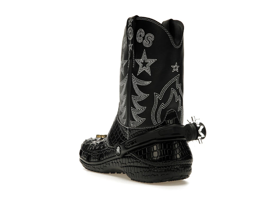 Bottes de cowboy classiques Crocs noires