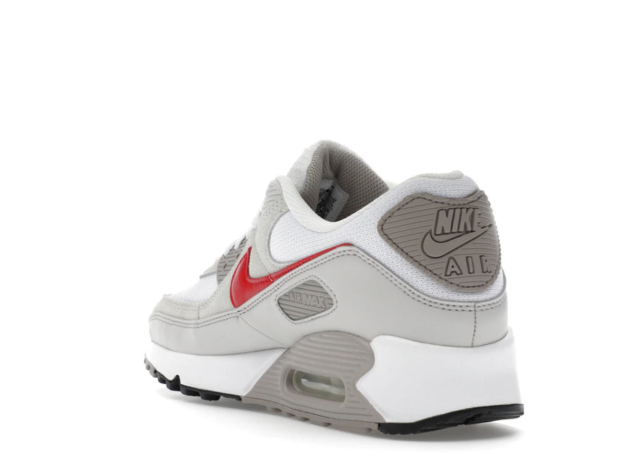 Nike Air Max 90 White College Grey Vast Grey University Red
