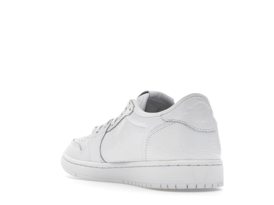 Jordan 1 Retro Low Swooshless Triple White (2025)