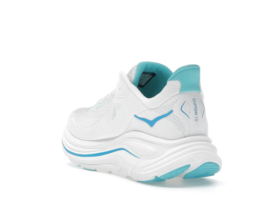 Hoka One One Clifton 10 Blanc Bleu Ciel