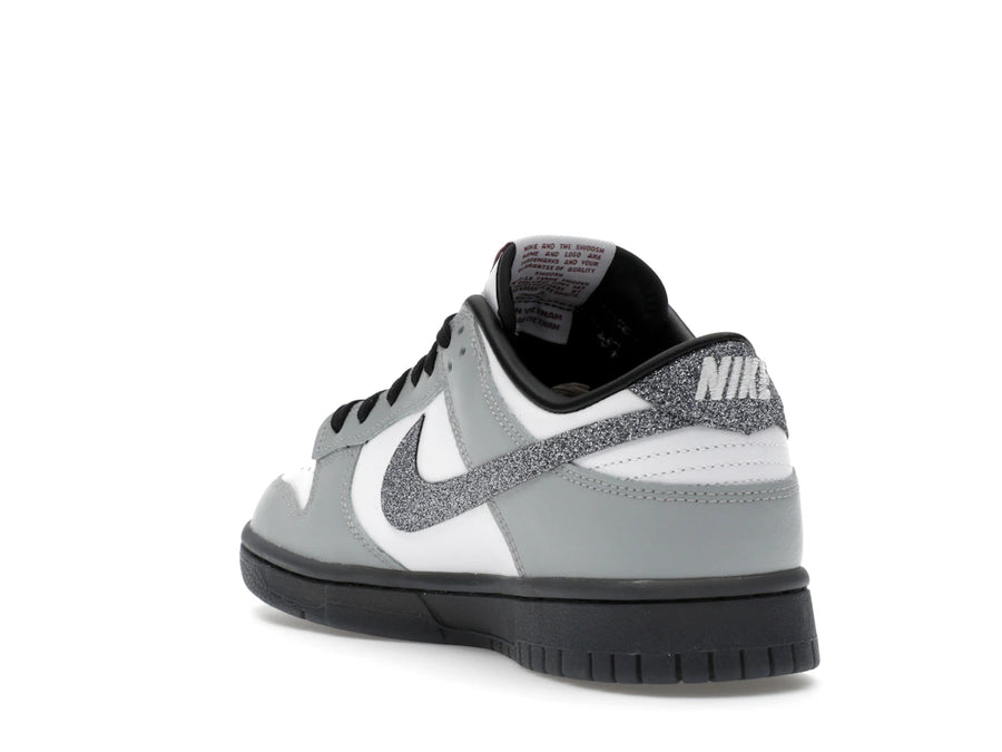 Nike Dunk Low LX Glitter Swoosh Blanc Gris fumé clair (Femme)