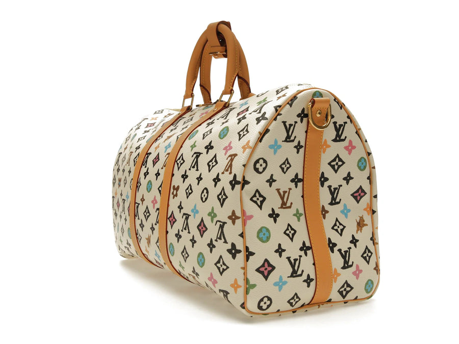 Sac de voyage Keepall Bandoulière 45 Vanille Craggy Monogram par Tyler, the Creator