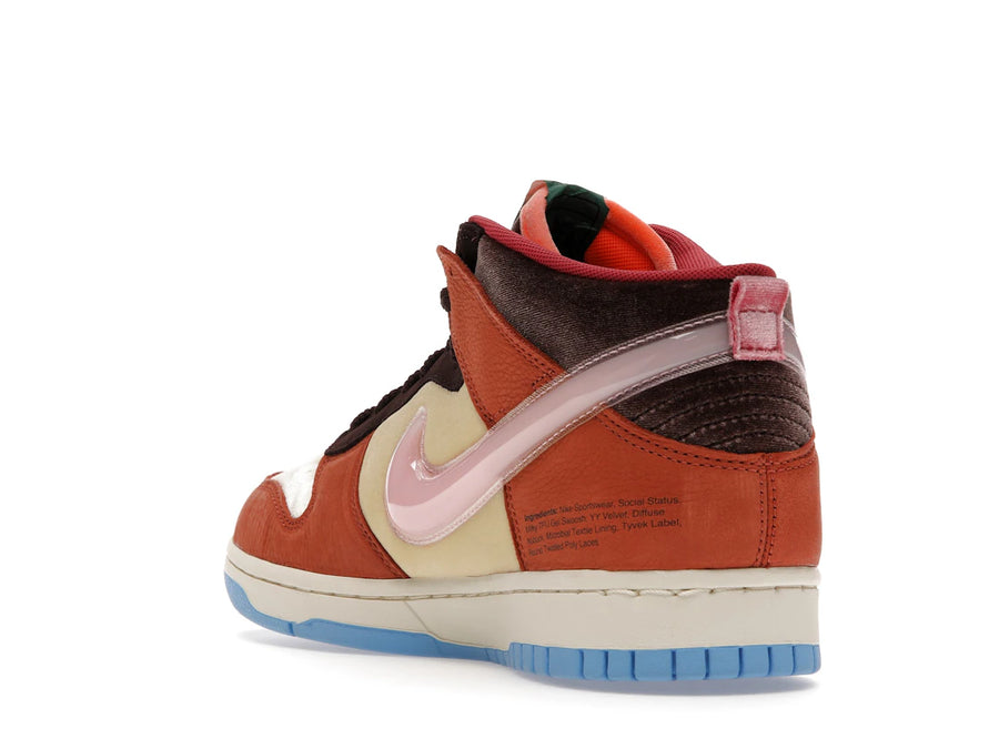 Nike Dunk Mid Social Status Déjeuner gratuit au lait au chocolat